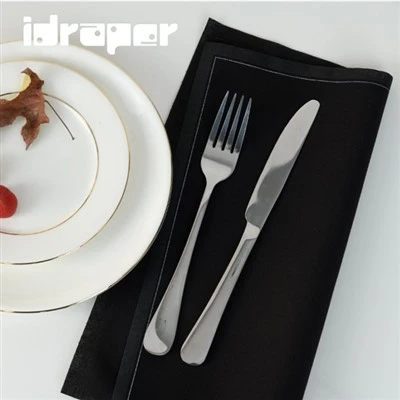 Siyah Yemek Peçeteleri Bezi